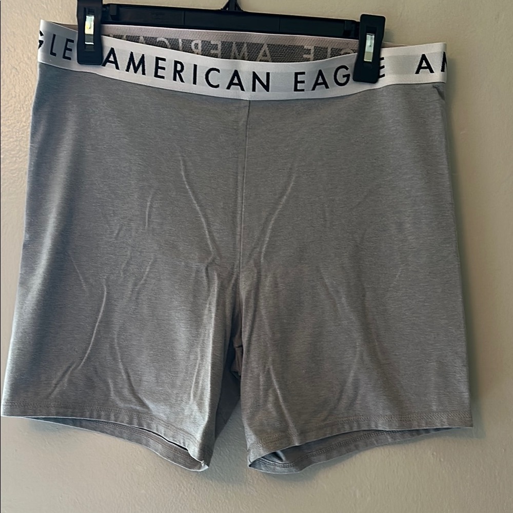 American Eagle Gray Everything Bike Short